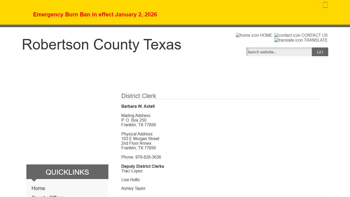 Robertson County, Texas